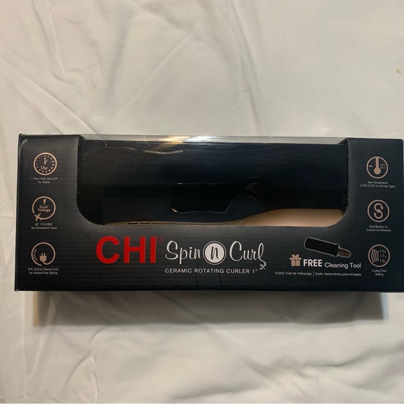 Special Edition CHI Spin N Curl Ceramic Curling Iron 1". Rose Gold. - Picture 8 of 12